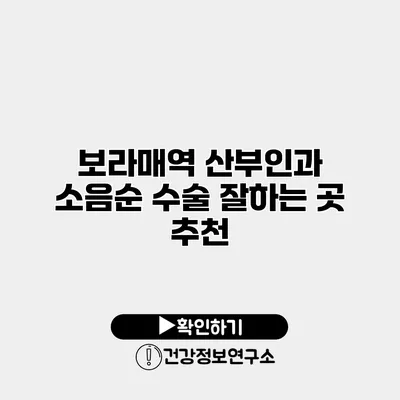 보라매역 산부인과 소음순 수술 잘하는 곳 추천