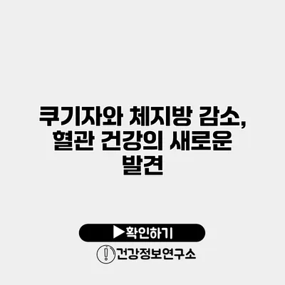 쿠기자와 체지방 감소, 혈관 건강의 새로운 발견