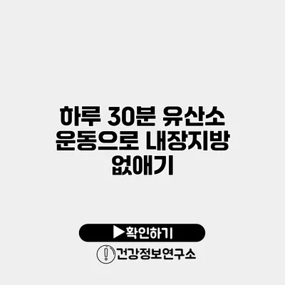 하루 30분 유산소 운동으로 내장지방 없애기